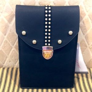 NWT Giftcraft Black Crossbody iPhone Bag